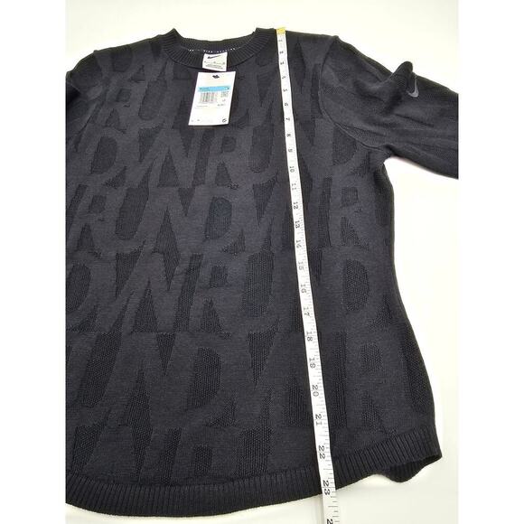 Nike Running Division Women's M Black Knit Running Wool Blend Mid Layer NWT - Picture 7 of 8